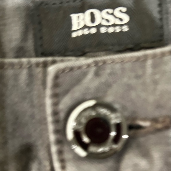 Men’s boss by Hugo Boss Charcoal Stretch straight leg lightweight Jeans 33/34 - Picture 9 of 12